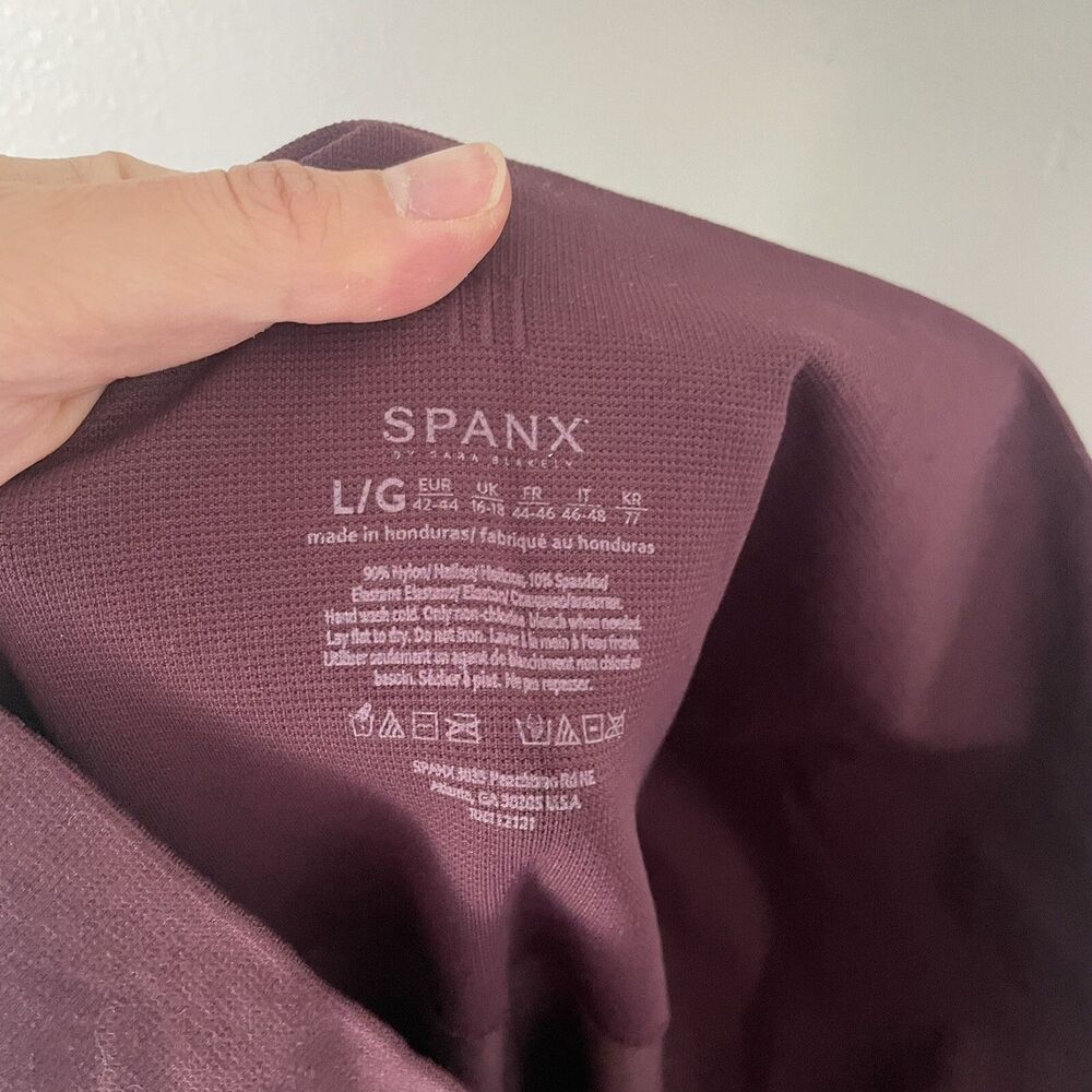 Spanx Size L High Rise Look at Me Now Seamless Cropped 24" Inseam Leggings - Picture 4 of 5